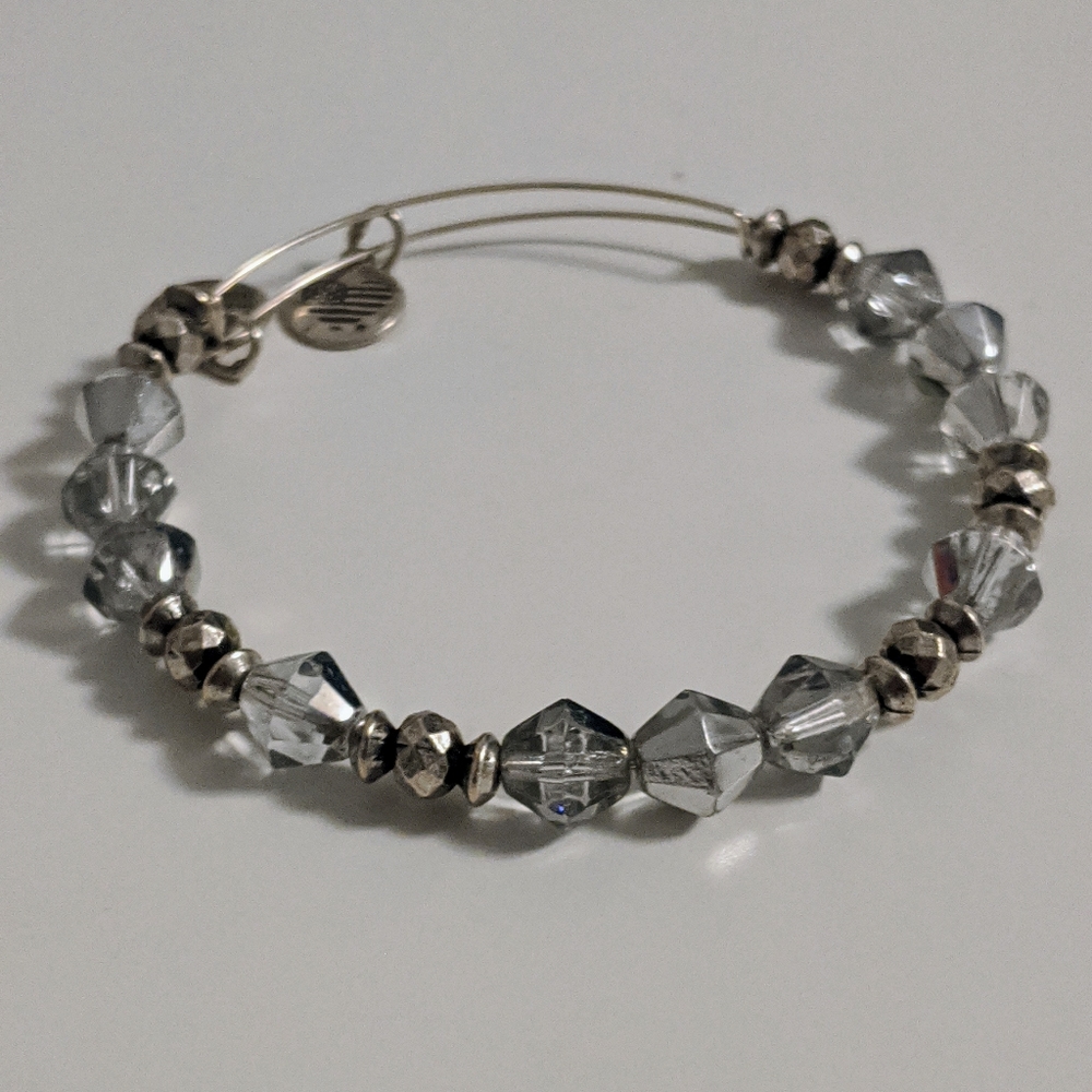 ALEX AND ANI Silver Beaded Bangle